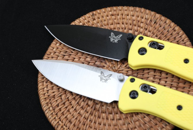 New version of butterfly 535 folding knife (yellow handle)