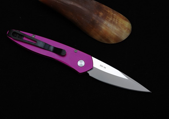 THE GODFATHER Super Technology 3407 Pink Side Jump Knife