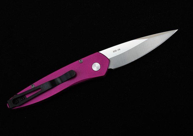 THE GODFATHER Super Technology 3407 Pink Side Jump Knife