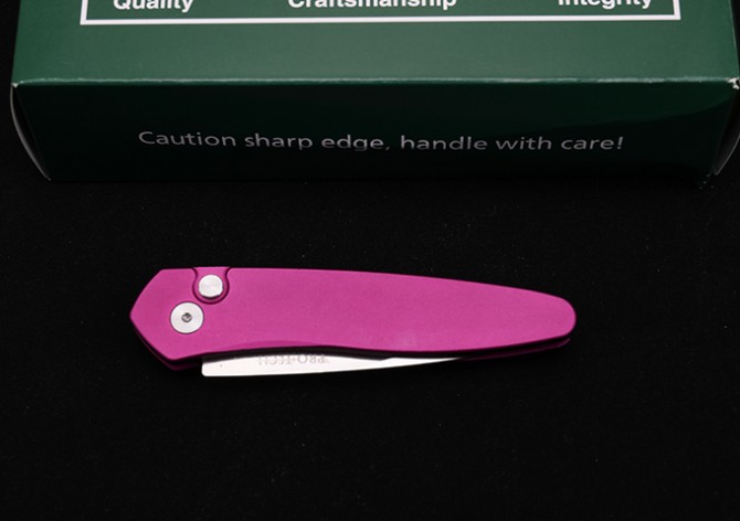 THE GODFATHER Super Technology 3407 Pink Side Jump Knife