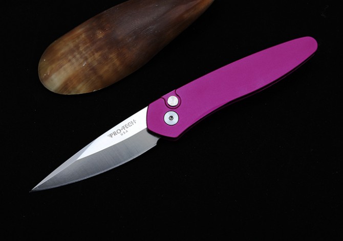 THE GODFATHER Super Technology 3407 Pink Side Jump Knife