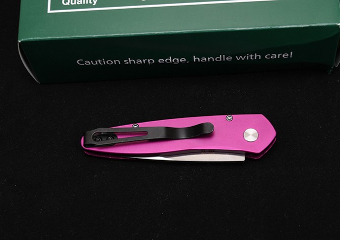 THE GODFATHER Super Technology 3407 Pink Side Jump Knife