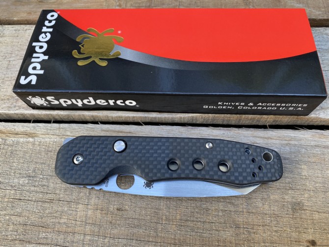 Spyderco Spider C240 ​​Bearing Folding Knife (Carbon Fiber)