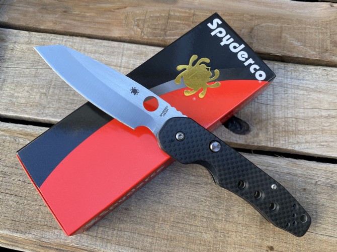 Spyderco Spider C240 ​​Bearing Folding Knife (Carbon Fiber)