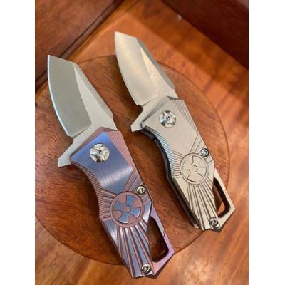 m390 titanium alloy mini folding knife