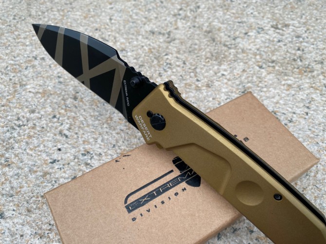 Extreme Force [MF1] Folding Knife (Tiger Print Version)