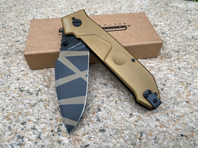 Extreme Force [MF1] Folding Knife (Tiger Print Version)