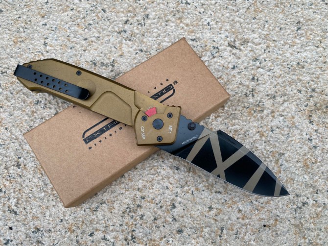 Extreme Force [MF1] Folding Knife (Tiger Print Version)