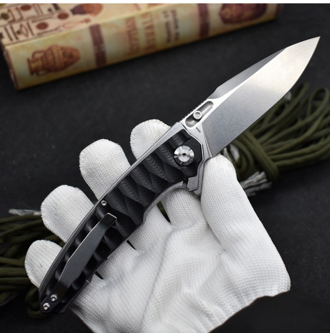 M390 python folding knife