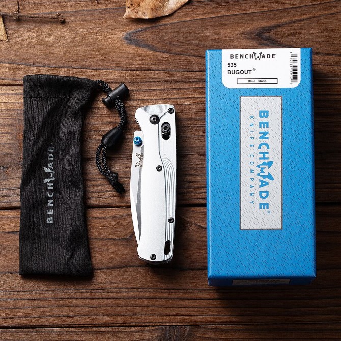 Butterfly Benchmade 535BK-4 Bugout Folding Knife (White)