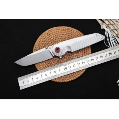 Steel handle rocket folding knife