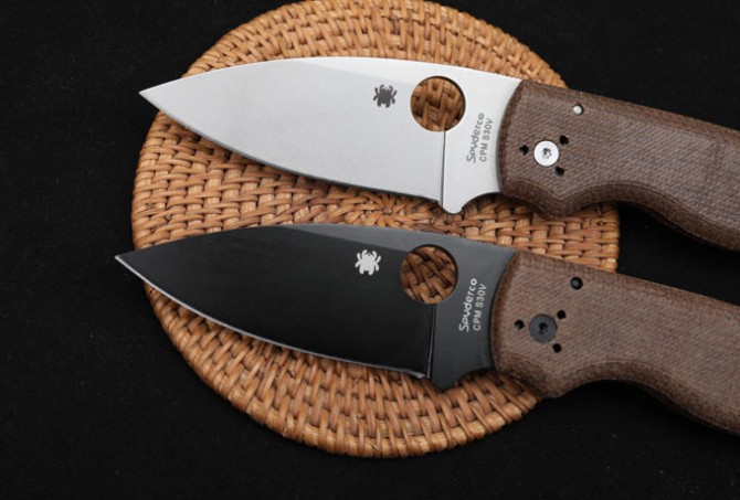 Spider C229 Shaman Bearing Folding Knife (linen handle)