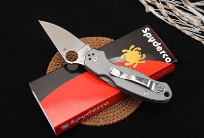 SPYDERCO Spider C223 Titanium Bearing Folding Knife