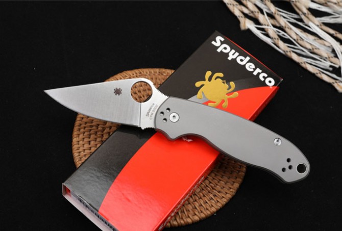 SPYDERCO Spider C223 Titanium Bearing Folding Knife