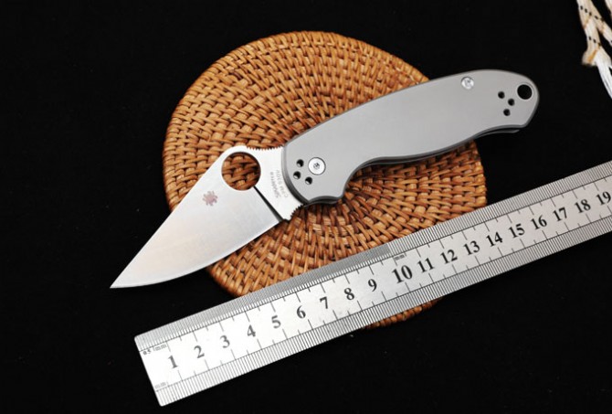 SPYDERCO Spider C223 Titanium Bearing Folding Knife