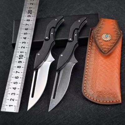 D2 Steel Mechanical Folding Knife-Leech