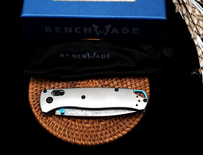 Benchmade Butterfly Titanium Alloy 535 (Damascus Steel)