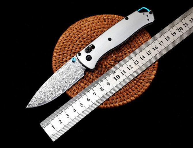 Benchmade Butterfly Titanium Alloy 535 (Damascus Steel)