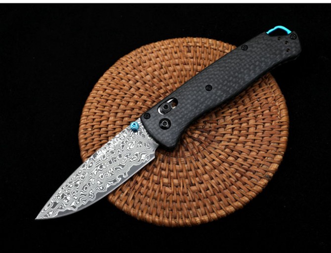 Benchmade Butterfly Carbon Fiber 535 (Damascus Steel)