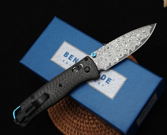 Benchmade Butterfly Carbon Fiber 535 (Damascus Steel)