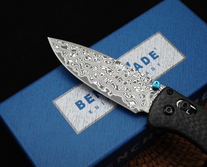 Benchmade Butterfly Carbon Fiber 535 (Damascus Steel)