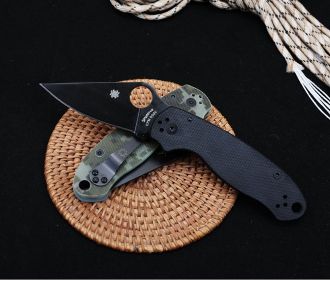 SPYDERCO Spider C223 bearing folding knife (G10 handle)