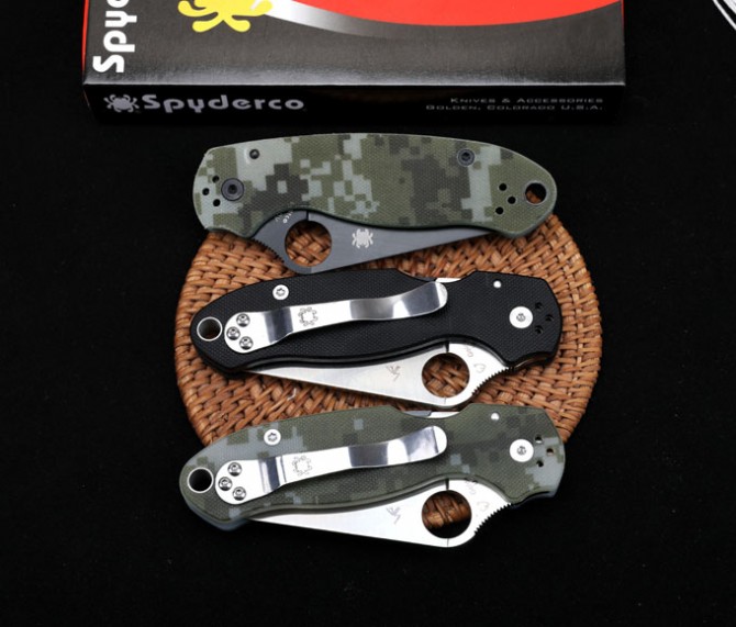 SPYDERCO Spider C223 bearing folding knife (G10 handle)