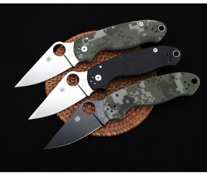 SPYDERCO Spider C223 bearing folding knife (G10 handle)