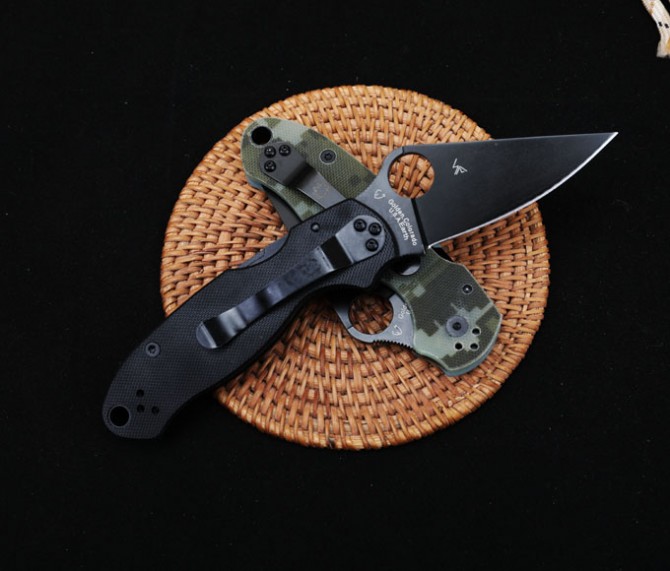 SPYDERCO Spider C223 bearing folding knife (G10 handle)