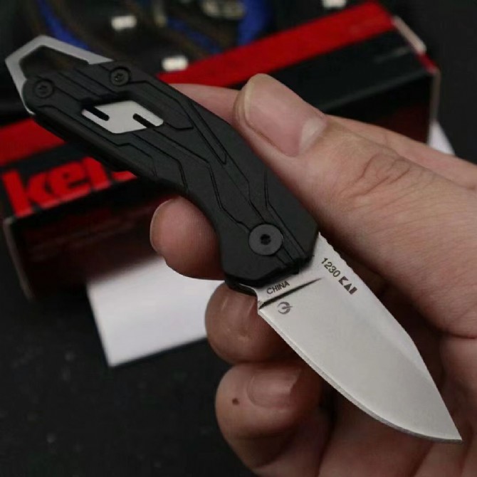 OEM genuine KERSHAW card show 1230 keychain folding knife.