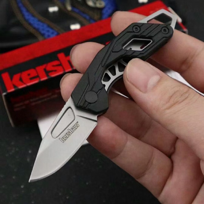 OEM genuine KERSHAW card show 1230 keychain folding knife.