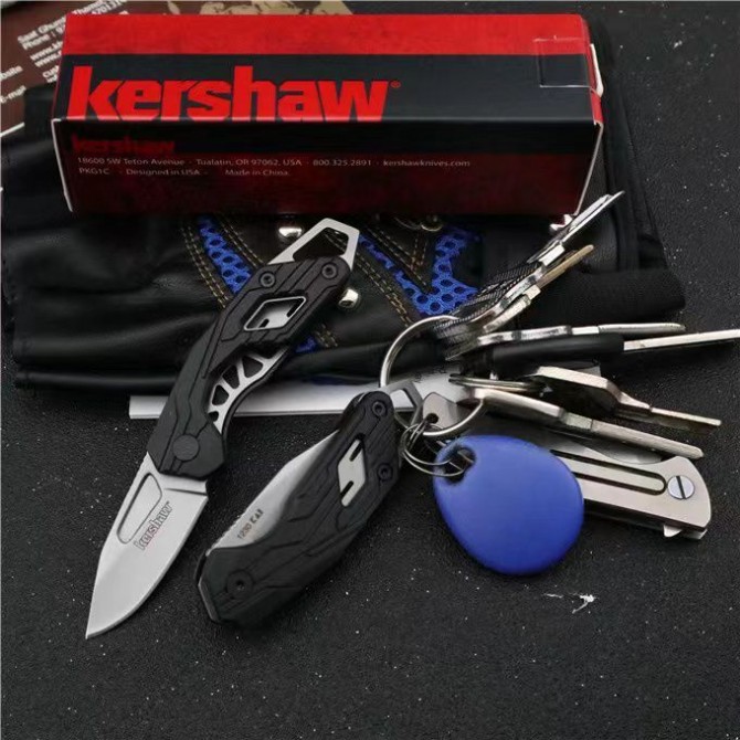 OEM genuine KERSHAW card show 1230 keychain folding knife.