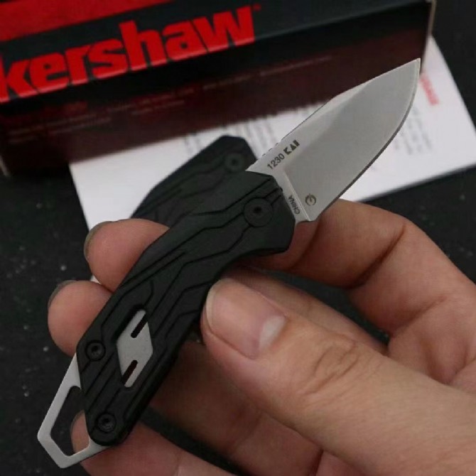 OEM genuine KERSHAW card show 1230 keychain folding knife.