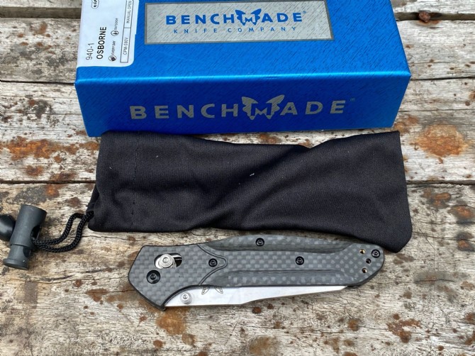 Benchmade butterfly 940-1 carbon fiber handle folding knife