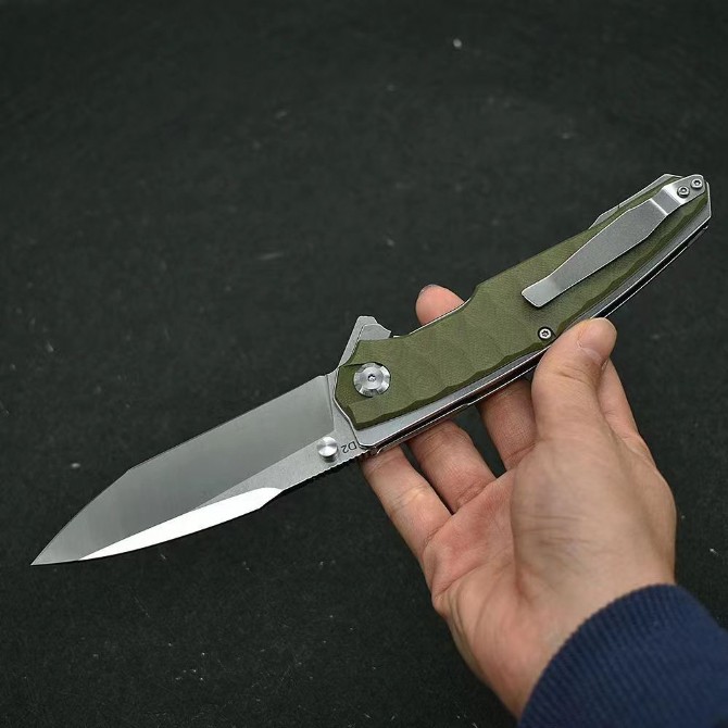 Python D2 Folding Knife-G10