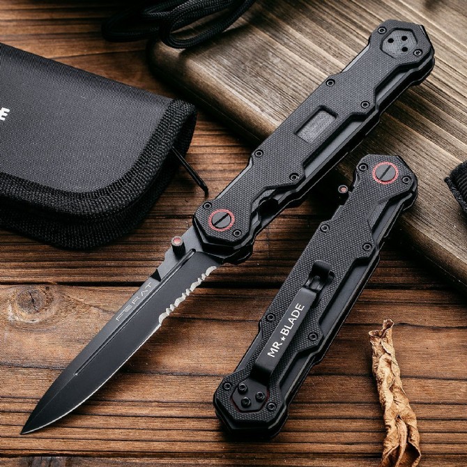 MRBLADE Blade Warrior Quick Opening Double Lock Folding Knife