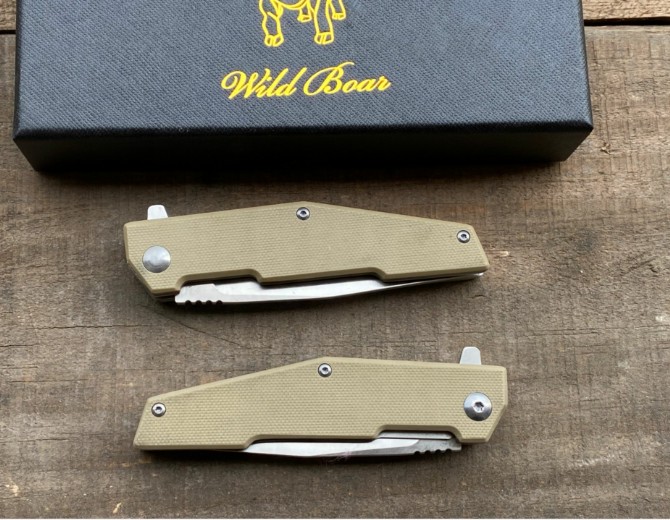 Boar - Desert Color Pocket Knife