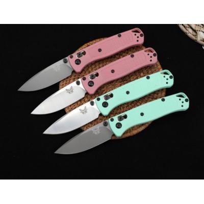 New version of butterfly 533 folding knife (pink handle - light green handle)