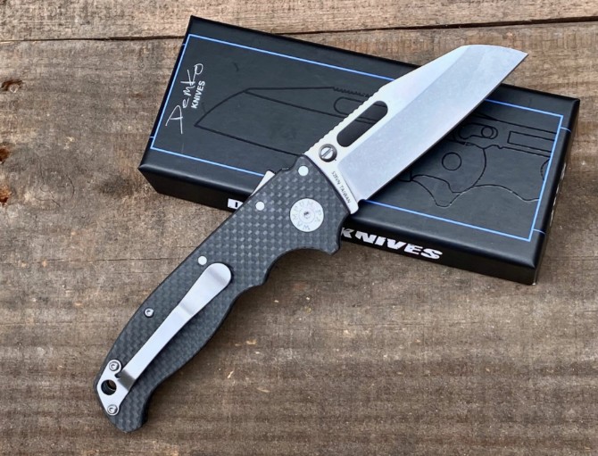 Demko AD20 carbon fiber folding knife