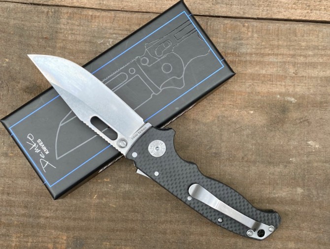 Demko AD20 carbon fiber folding knife