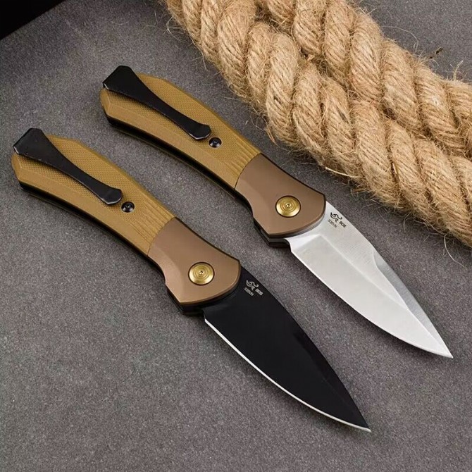 2023 new BUCK 591 side jump knife