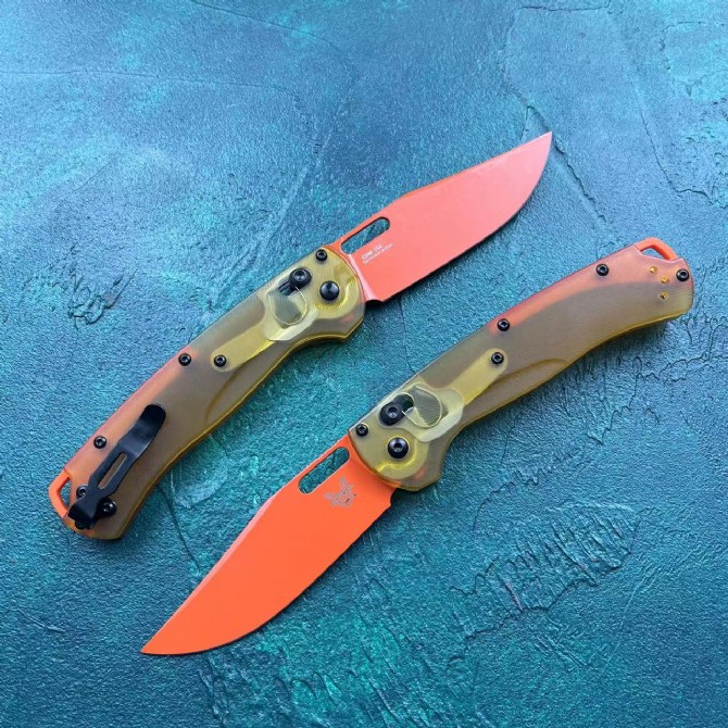 Butterfly 15535 folding knife (PEI handle) orange blade