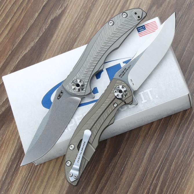 ZT0609 titanium alloy ceramic bearing folding knife