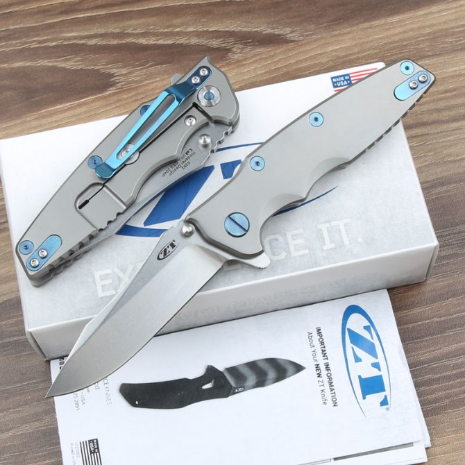 Zero error ZT 0392 titanium alloy folding knife