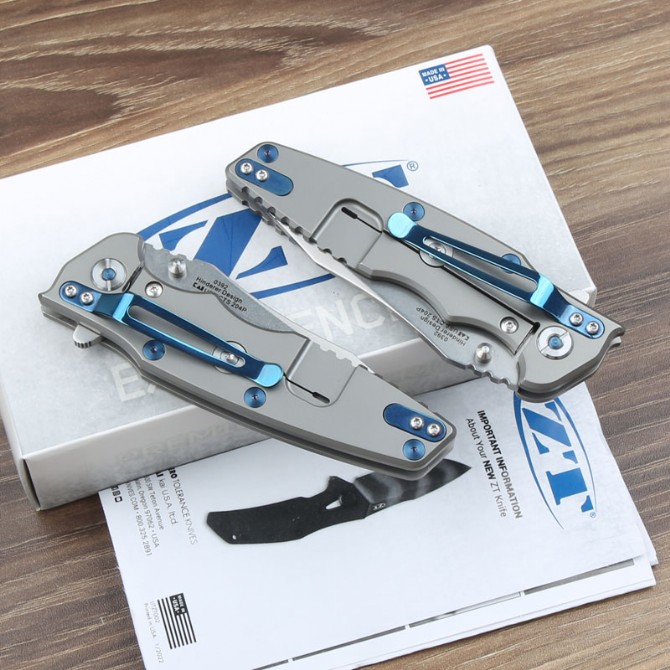 Zero error ZT 0392 titanium alloy folding knife