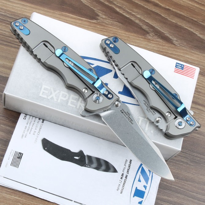 Zero error ZT 0392 titanium alloy folding knife