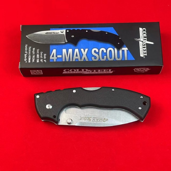 Cold Steel 4-Max Scout Folding Knife (Black Handle)