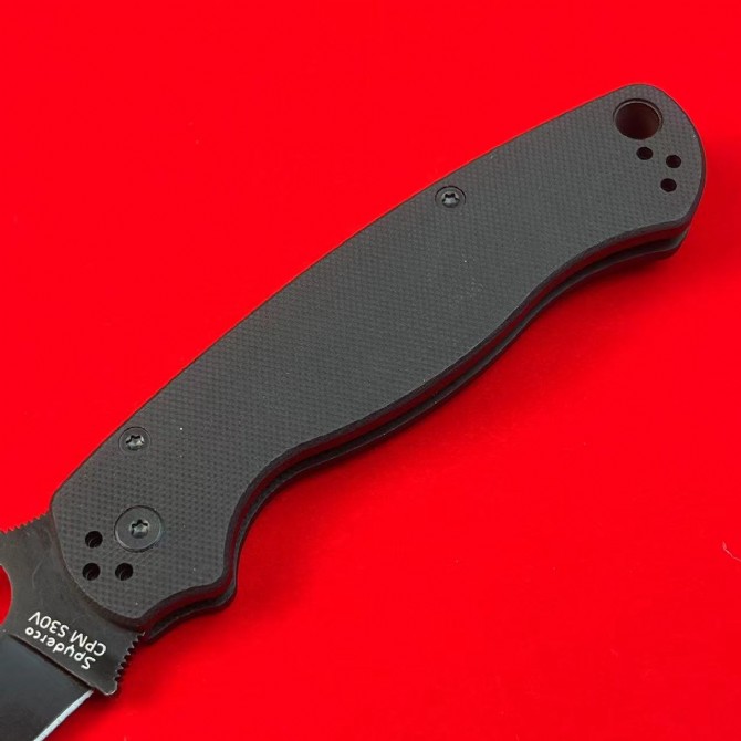 Spider C81 bearing folding knife (black G10 handle)