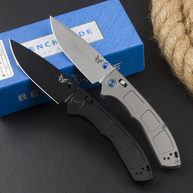 Original butterfly Benchmade748 titanium handle folding knife