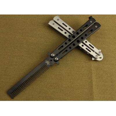 Butterfly - comb and knife (black and white)